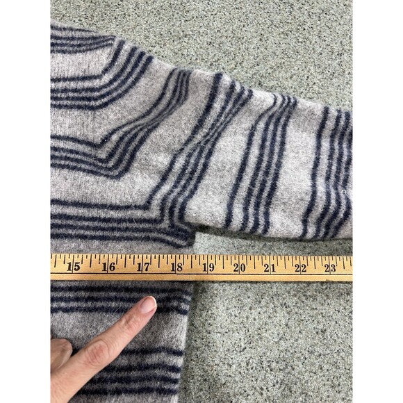 Horny Toad Women's Large Gray Boiled Wool Angora Nylon  Sweater Jacket - Picture 5 of 14